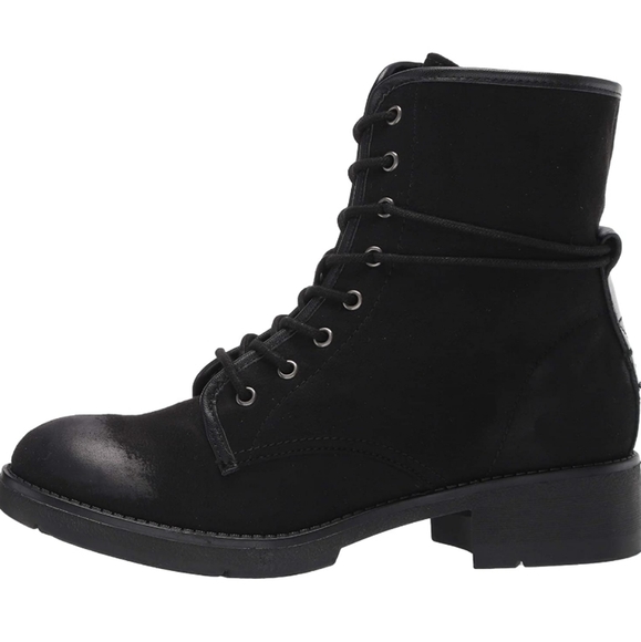Rock & Candy by Zigi Hurley Faux Suede Ankle Lace-up Boots Black -7 - Picture 6 of 9